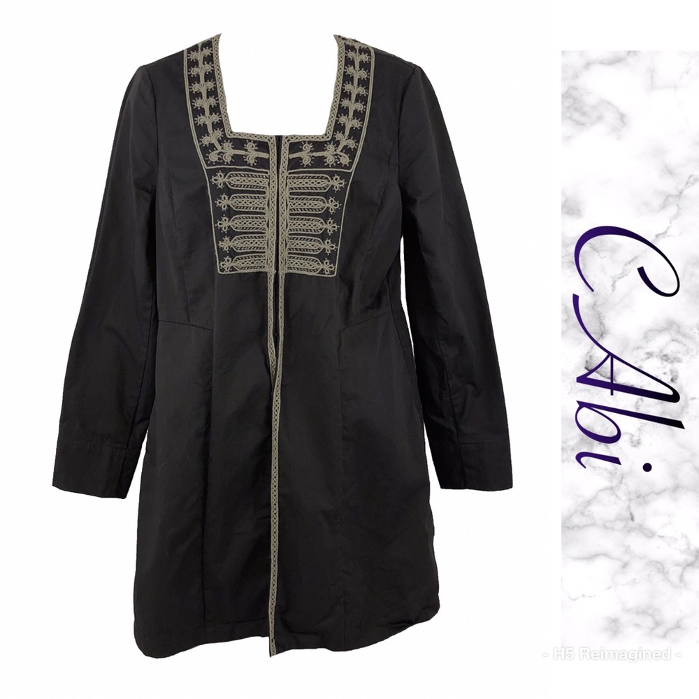 Embroidered long coat